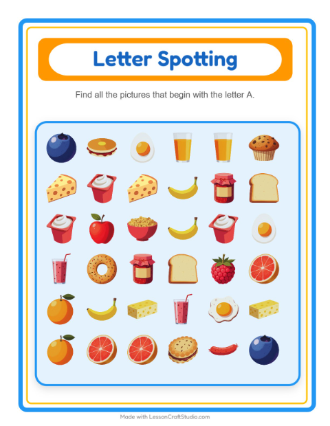 Preview of Picture Sort worksheet for kindergarten