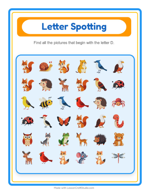 Preview of Math Worksheet worksheet featuring Birds for kindergarten