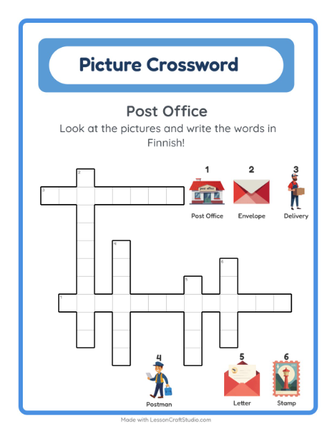 Picture crossword – Post Office