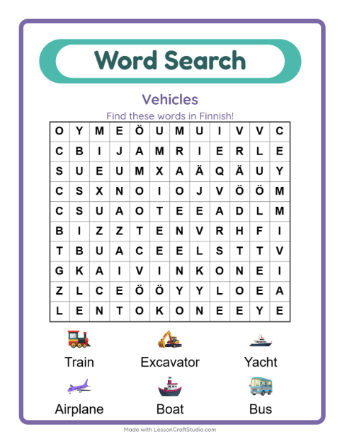 Preview of Two of these Finnish words end in the same word for machine