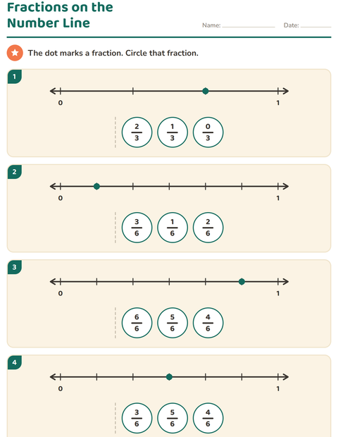 Preview of Fractions worksheet for grade 3