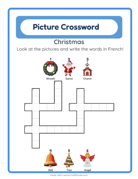 Picture crossword – Christmas