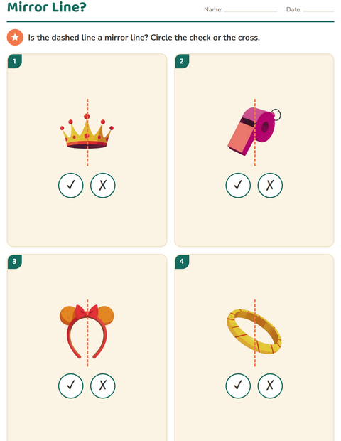 Preview of Geometry worksheet featuring Accessories for grade 2