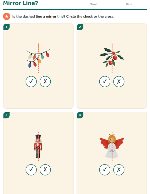 Preview of Geometry worksheet featuring Christmas for grade 2
