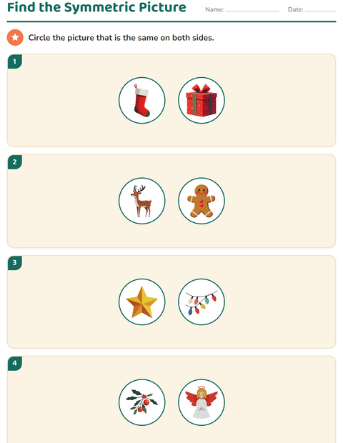 Preview of Geometry worksheet featuring Christmas for grade 2
