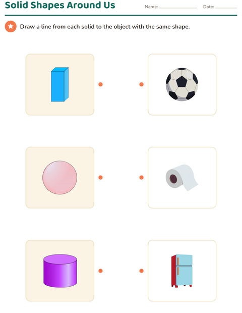 Preview of Geometry worksheet for grade 2