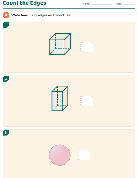 Preview of Geometry worksheet for grade 2