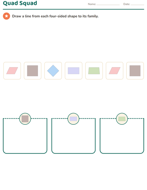 Grade 3 Geometry Worksheets: Quadrilaterals, Right Angles, Perimeter, and Area — 3