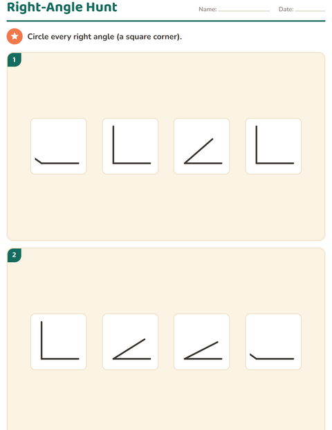 Preview of Geometry worksheet for grade 3