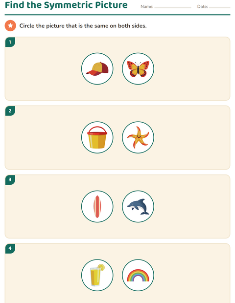 Preview of Geometry worksheet featuring Summer for grade 2