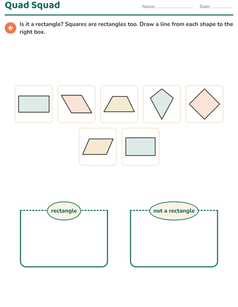 Preview of Geometry worksheet for grade 3