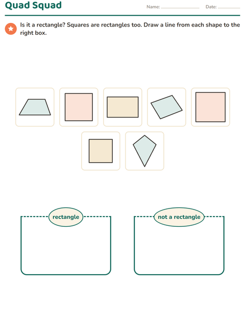 Preview of Geometry worksheet for grade 3