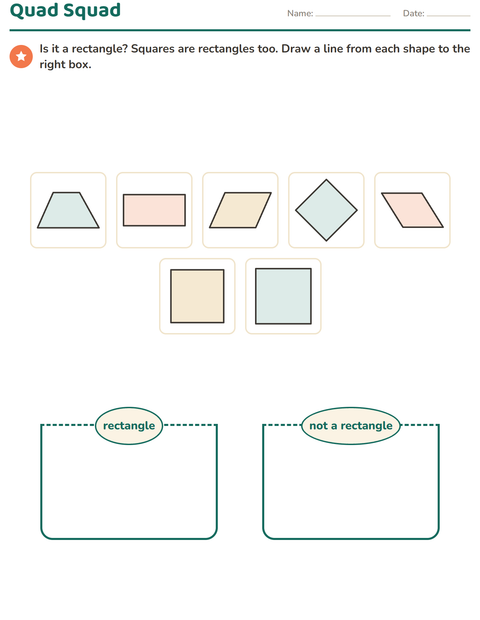 Preview of Geometry worksheet for grade 3