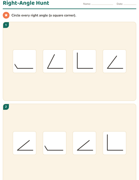 Preview of Geometry worksheet for grade 3