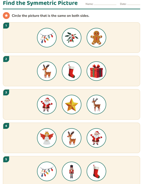 Preview of Geometry worksheet featuring Christmas for grade 2