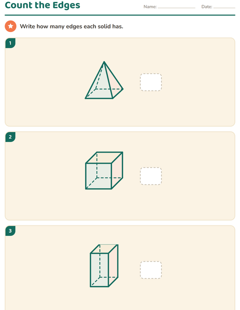 Preview of Geometry worksheet for grade 2