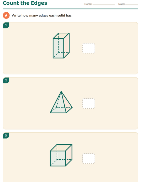 Preview of Geometry worksheet for grade 2