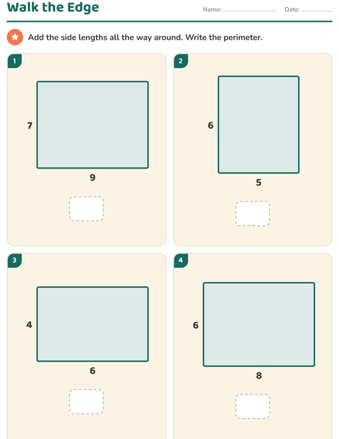 Preview of Geometry worksheet for grade 3