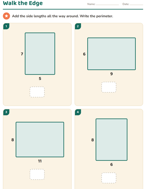Preview of Geometry worksheet for grade 3