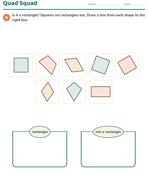 Preview of Geometry worksheet for grade 3