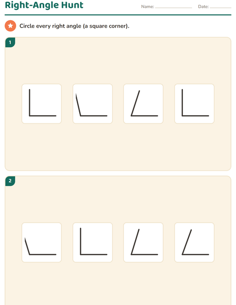 Preview of Geometry worksheet for grade 3