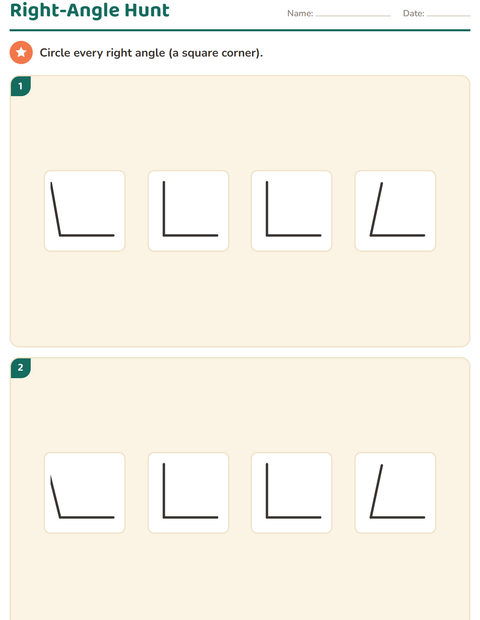 Preview of Geometry worksheet for grade 3