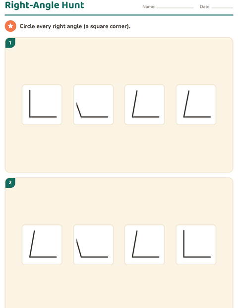 Preview of Geometry worksheet for grade 3