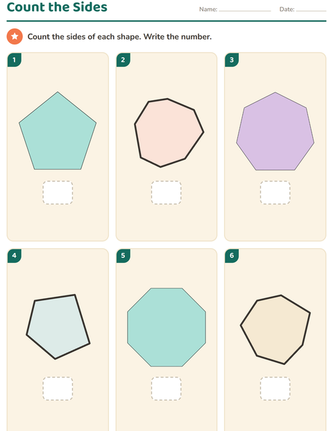 Preview of Geometry worksheet for kindergarten