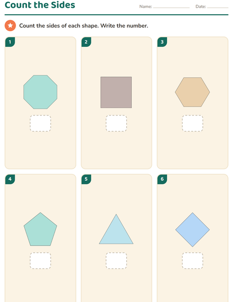 Preview of Geometry worksheet for kindergarten