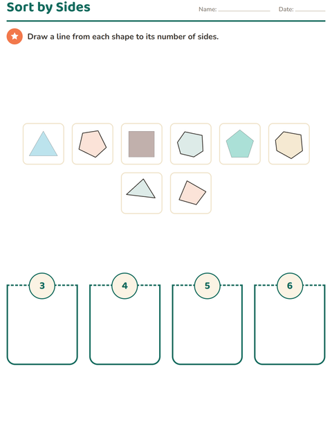 Preview of Geometry worksheet for kindergarten