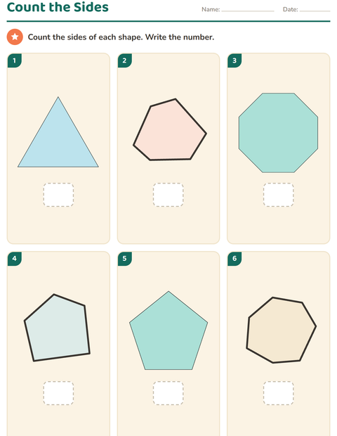 Preview of Geometry worksheet for kindergarten