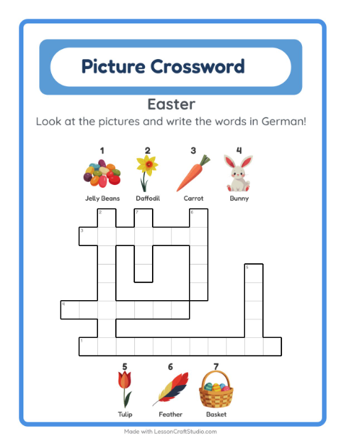 Picture crossword – Easter