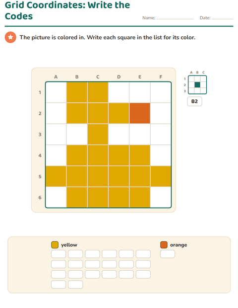 Grid Coordinates in Reverse: Read the Picture, Write the Codes