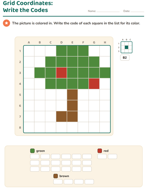 Grid Coordinates: Write the Codes