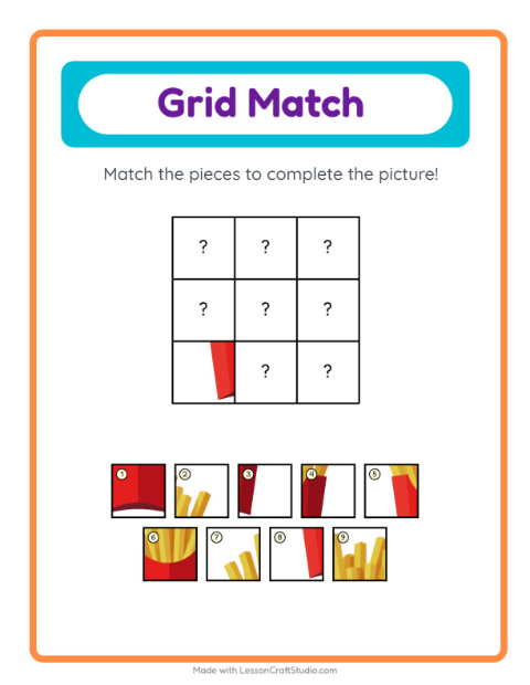 Preview of Subtraction worksheet featuring Kitchen Tools for kindergarten