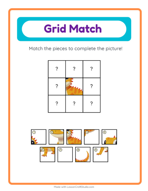 Preview of Picture Trail worksheet featuring Kitchen Tools for kindergarten