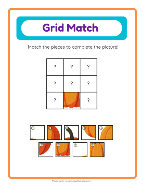 Preview of Missing Pieces worksheet featuring Music for kindergarten