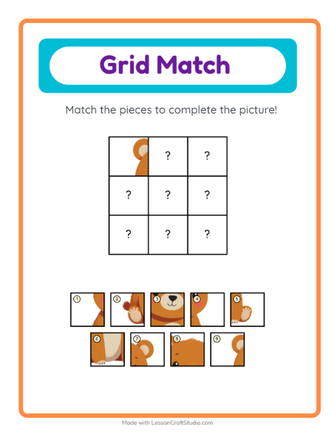 Preview of Math Puzzle worksheet featuring Shapes for grade 1