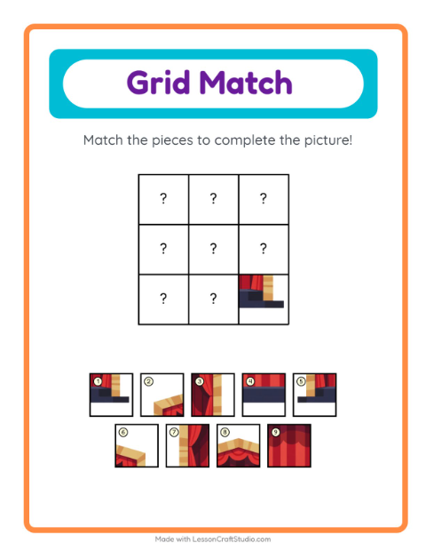 Preview of Picture Sudoku worksheet featuring Colors for kindergarten