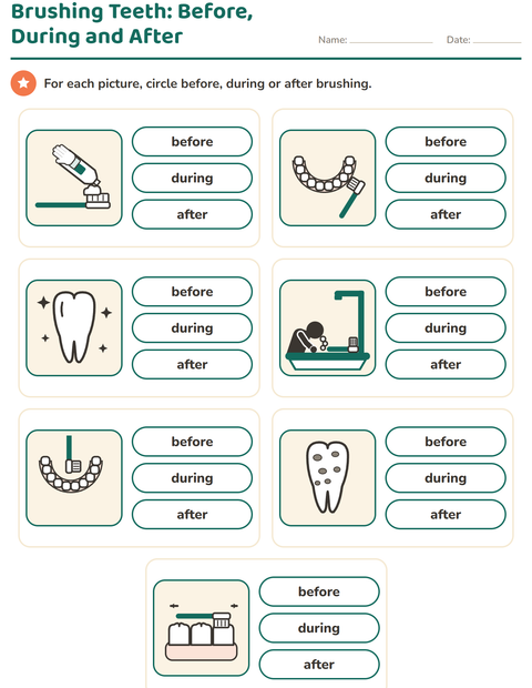 Brushing Teeth: Before, During and After