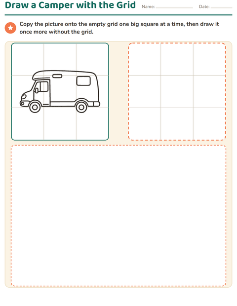 Preview of How to Draw worksheet for grade 1
