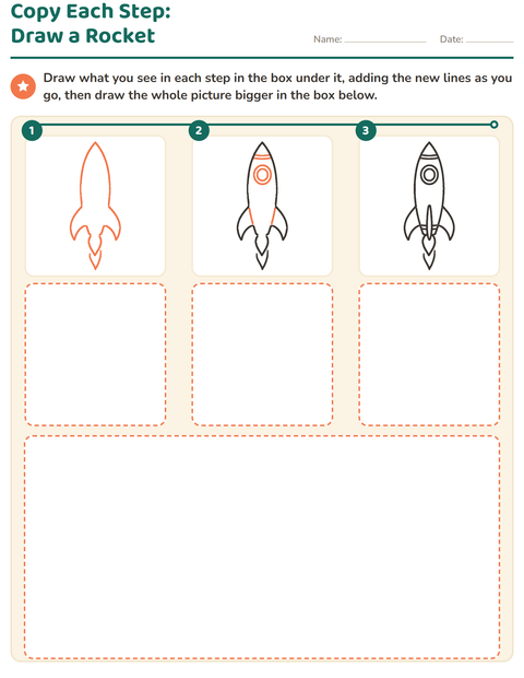 Preview of How to Draw worksheet for grade 1