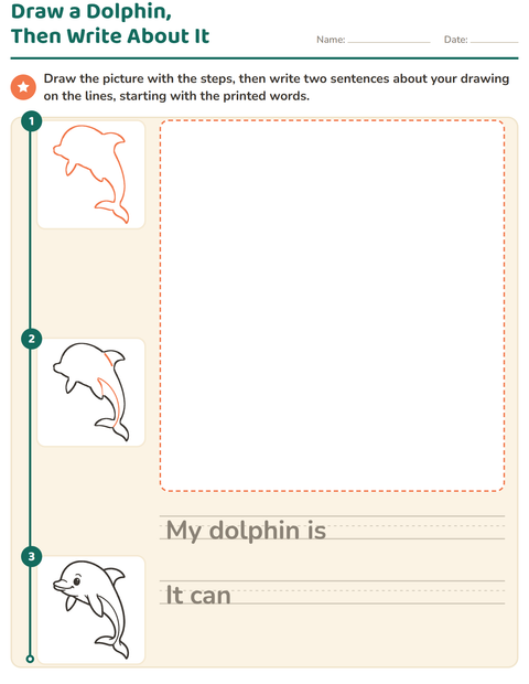 Preview of How to Draw worksheet for grade 2