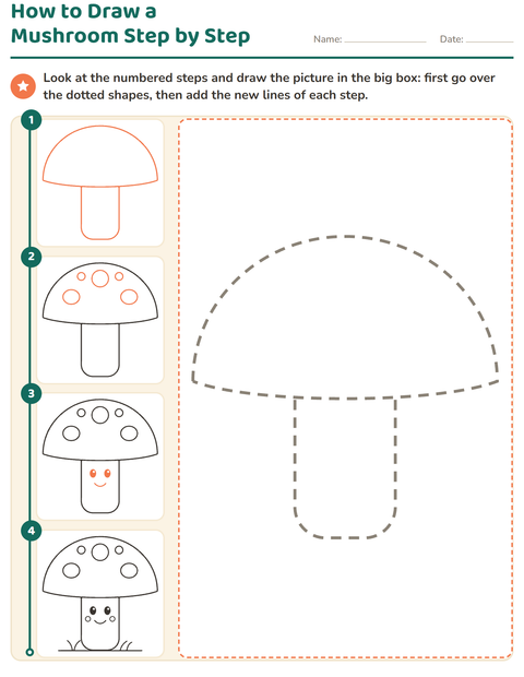 Preview of How to Draw worksheet for kindergarten