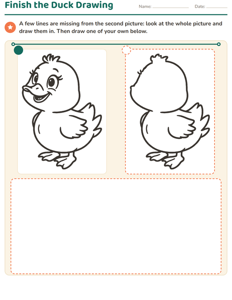 Preview of How to Draw worksheet for kindergarten