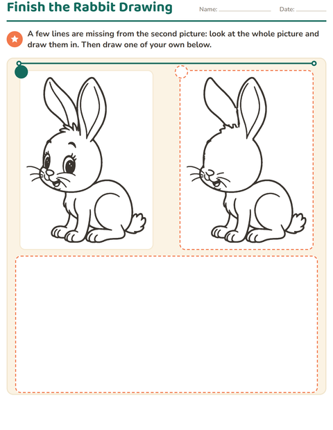 Preview of How to Draw worksheet for kindergarten
