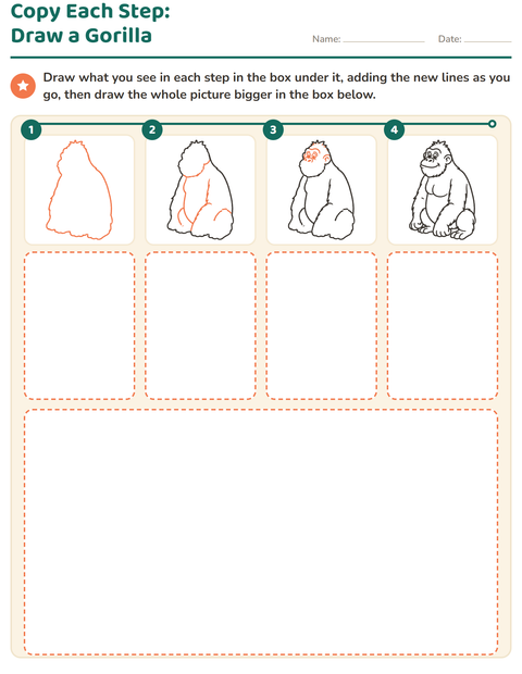 Preview of How to Draw worksheet for grade 1