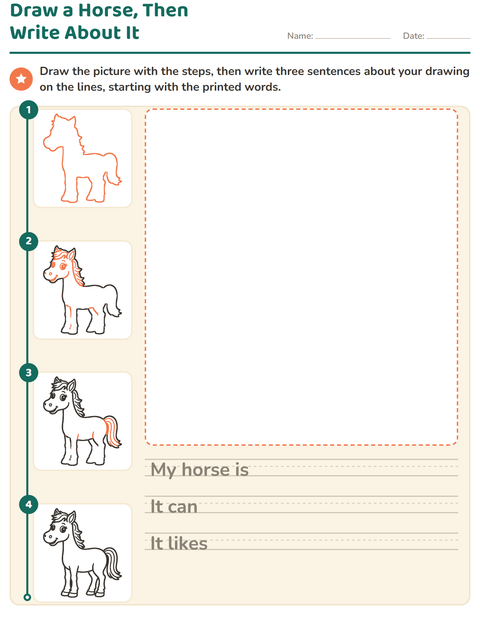 Preview of How to Draw worksheet for grade 2