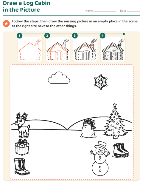 Preview of How to Draw worksheet for grade 1