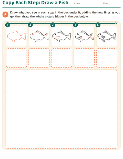 Preview of How to Draw worksheet for grade 1